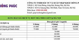 Giá Giúp Việc Theo Tháng