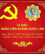 Quy Định Của Đảng Viên Không Được Làm